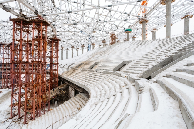 Работы по металлоконструкциям на стадионе "Нижний Новгород" выполнены на 95%