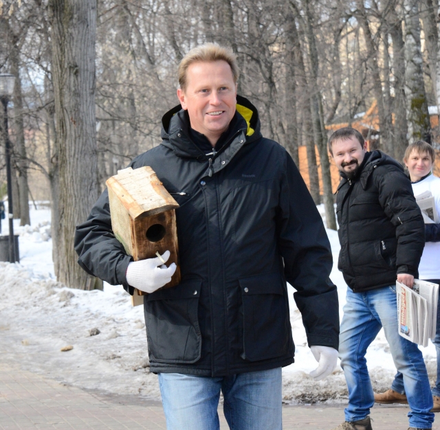  Акция "Каждой птице – дом в нижегородской столице!" прошла в нижегородском парке имени Кулибина 31 марта