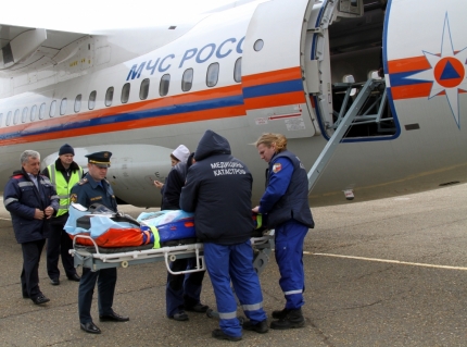 Спецборт МЧС России доставил ребёнка с сильными ожогами в Нижний Новгородиз Грозного