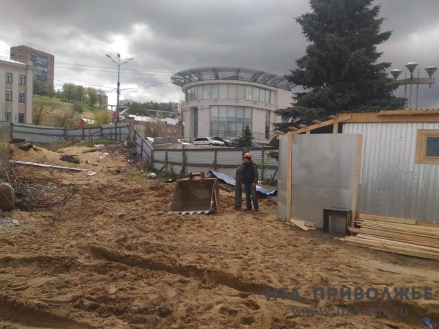 Демонтаж конструкций на Нижне-Волжской набережной в Нижнем Новгороде завершён