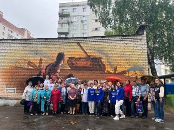 Посвященное подвигу 28 панфиловцев граффити появилось в Нижнем Новгороде