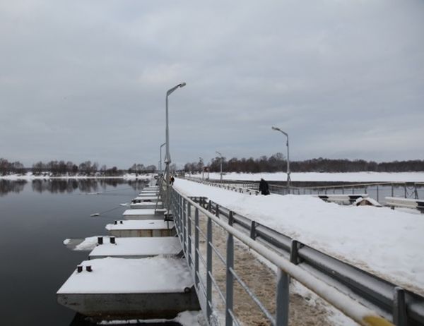 Наплавной мост через реку Ока начал свою работу в Павловском районе Нижегородской области