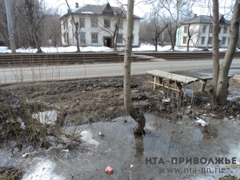 Затопленные улицы Сормовского района Нижнего Новгорода