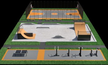 Новую спортплощадку со скейт-парком строят в Нижнем Новгороде