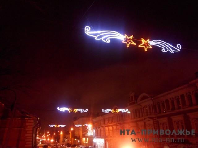 Более 40 улиц Нижнего Новгорода планируется украсить к Новому году и Рождеству
