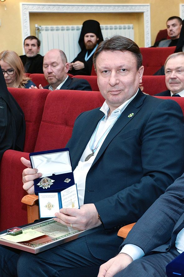 Олег Лавричев награжден почётным памятным знаком "Орден Великого Князя Сергия Александровича"