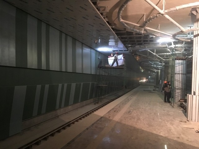 Готовность станции метро "Стрелка" в Нижнем Новгороде достигла 96%