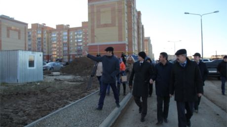 Леонид Черкесов и Алексей Ладыков посетили чебоксарские строящиеся объекты в рамках программы региональной недели