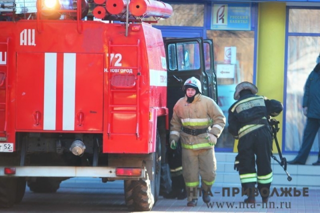 Сенохранилище на площади 400 кв.м. горело в Нижегородской области 21 мая