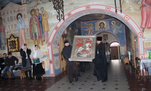 Мастера из Одессы изготовили мозаичную икону для строящегося в Дивеевском районе Нижегородской области храма