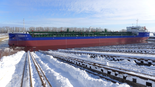 Нижегородский завод "Красное Сормово" спустил на воду танкер Pioneer-2