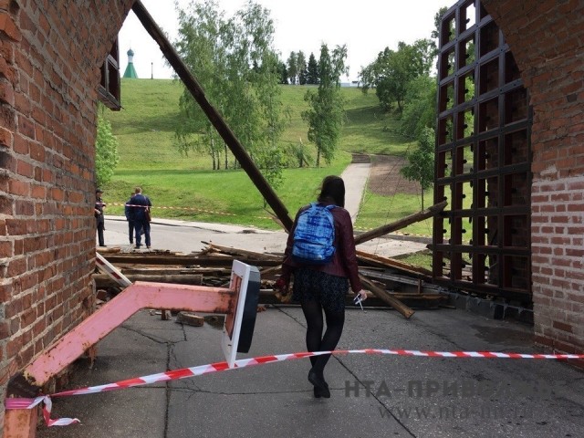 Вход в Нижегородский кремль закрыт до устранения последствий урагана