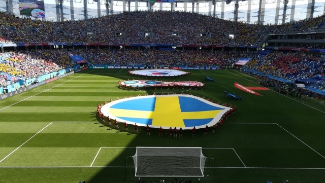Швеция победила Южную Корею в матче ЧМ на стадионе "Нижний Новгород" 