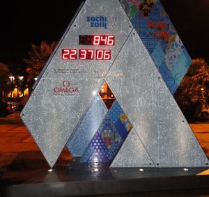 10. Часы обратного отсчета времени до церемонии открытия Зимних Олимпийских игр - фото 8