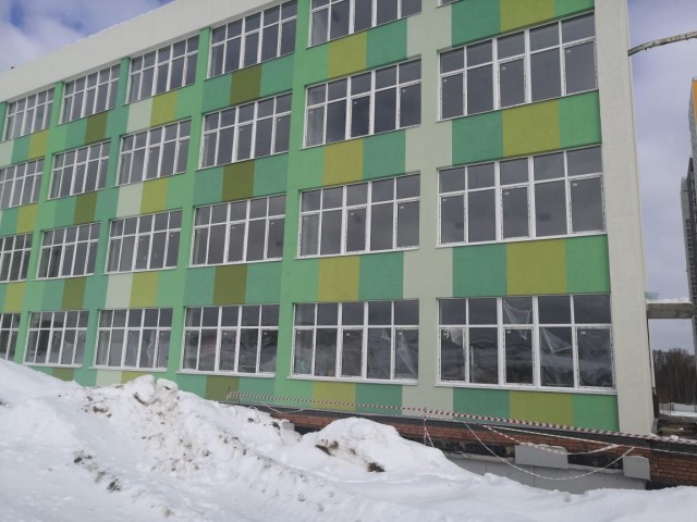  Готовность строящейся школы в ЖК "Анкудиновский парк" составляет 60%