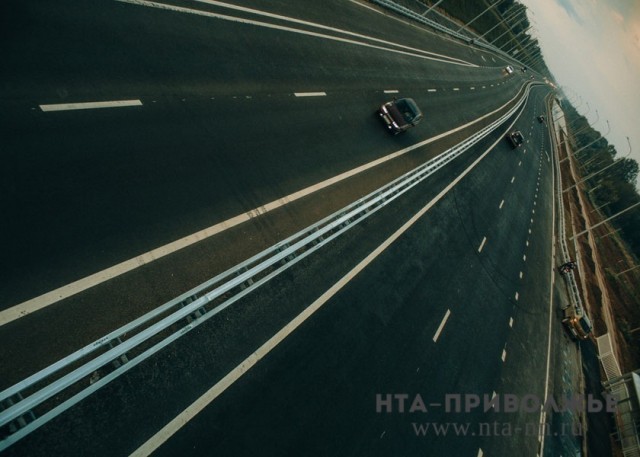 Реверс на участке с 435 по 450 км трассы М-7 в Нижегородской области снят