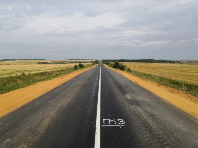 Дорогу на границе Нижегородской области и Мордовии отремонтировали в рамках напроекта БКАД
