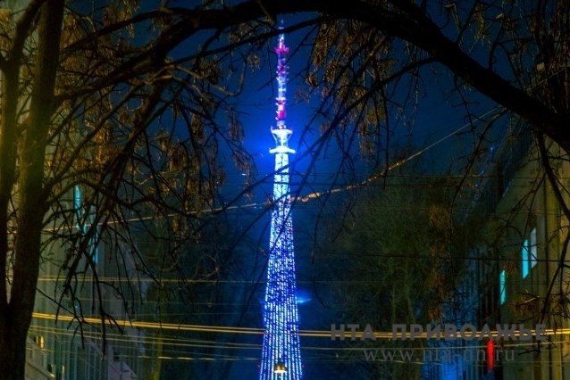 Праздничную подсветку включат на телебашне в Нижнем Новгороде 29 сентября в честь её дня рождения