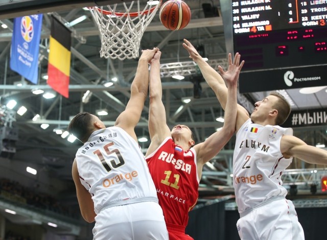 Проходивший в Нижнем Новгороде баскетбольный матч между сборными РФ и Бельгии завершился победой россиян