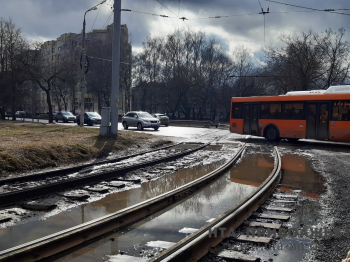 Движение электротранспорта в Нижнем Новгороде изменено из-за проливных дождей