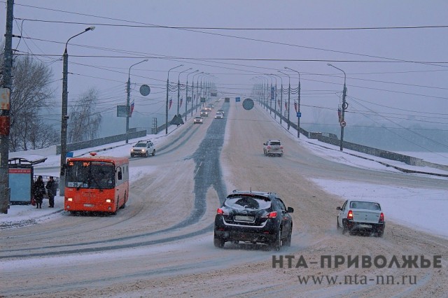 Количество ДТП с материальным ущербом в Нижегородской области увеличилось на 10% из-за сильного снегопада