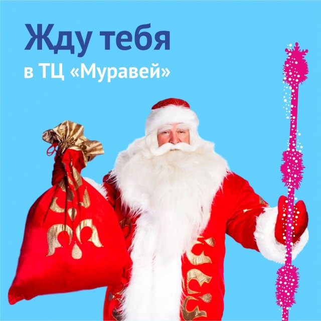 Дед Мороз и Снегурочка дарят подарки всем нижегородцам в нижегородском ТЦ "Муравей"