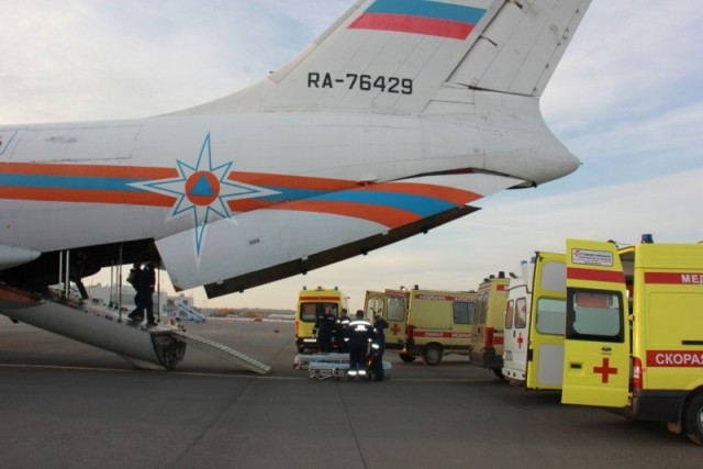 Спецборт МЧС осуществил эвакуацию пяти тяжелобольных детей из Грозного в Нижний Новгород