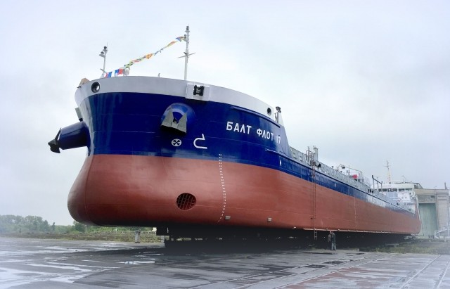 Танкер-химовоз спущен на воду в Нижнем Новгороде 8 сентября