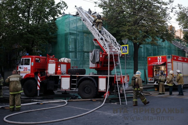 Специалисты назвали предварительную причину пожара в Литературном музее Нижнего Новгорода