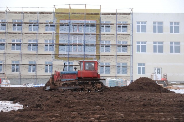 Готовность здания новой школы в нижегородском поселке Новинки составляет 60%