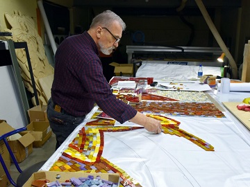Почти 250 кг. смальты закупили для реставрации мозаики с ул.Карпинского в Пензе