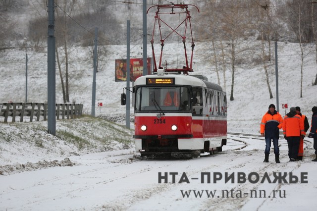 Интервал движения трамваев на улице Белинского в Нижнем Новгороде увеличен из-за аварии