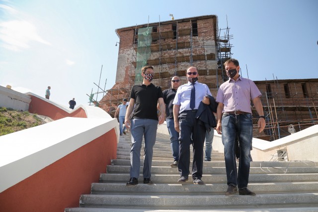 Реконструкция Чкаловской лестницы в Нижнем Новгороде выполнена на 80%
