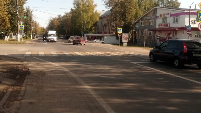 Дорогу на улице Ленина отремонтировали в Богородске Нижегородской области
