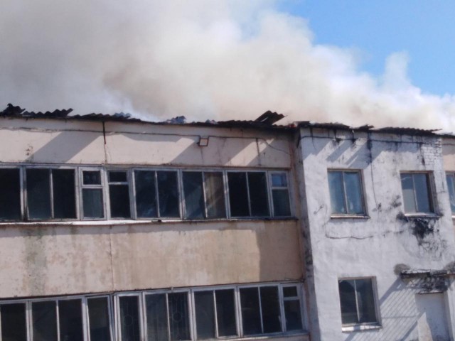 Цех по производству палет сгорел в Нижегородской области