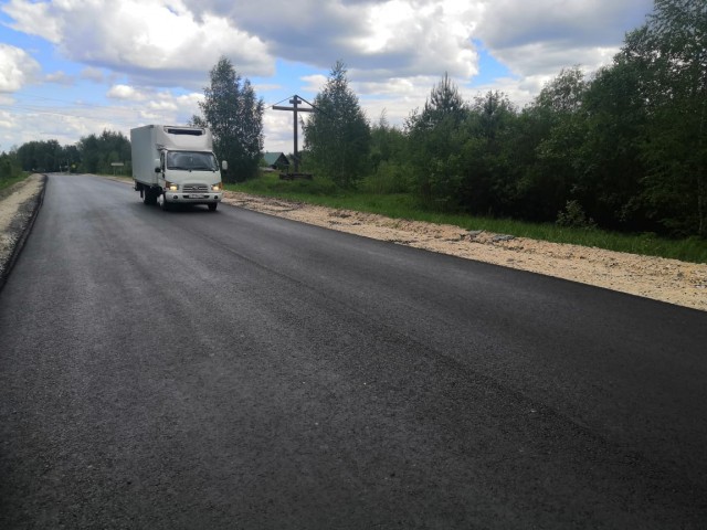 Нижегородский ГУАД проверил качество укладки асфальта на дороге Красные Баки – Варнавино - Ветлуга