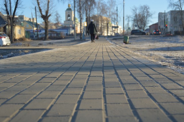 Новая пешеходная зона появилась на улице Ленина в Выксе