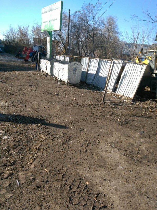 Свалки у мусорных баков в дер. Дубенки Нижнего Новгорода ликвидировали