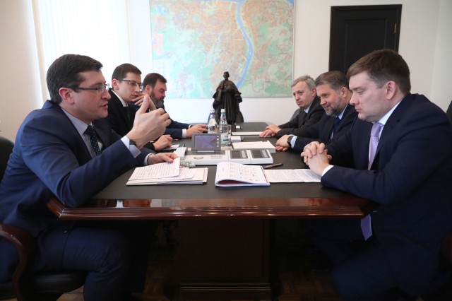 Механизм инфраструктурных облигаций обсудили Глеб Никитин и зампредседателя Совета Федерации Николай Журавлев