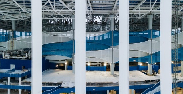Установка ветрозащитных мембран завершена на стадионе "Нижний Новгород" 