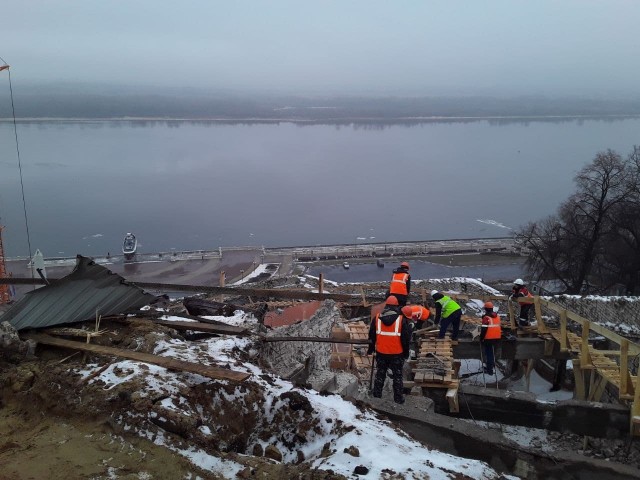 Противоаварийные работы на Чкаловской лестнице в Нижнем Новгороде выполнены примерно на 70%