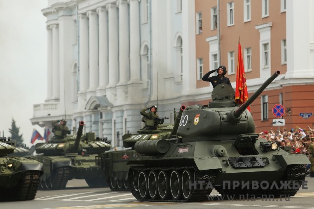Военный парад 9 Мая в Нижнем Новгороде откроет танк Т-34