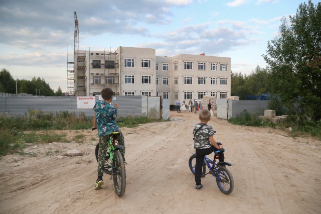 Готовность детского сада на ул. Верховой в Нижнем Новгороде оценили в 60%