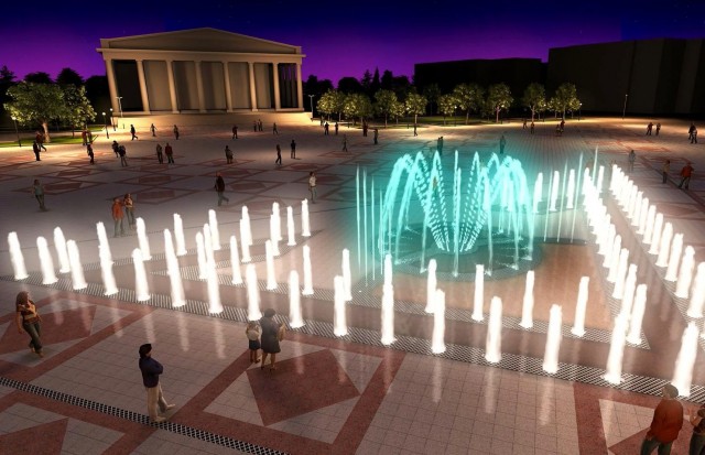 Чебоксарцам предлагают выбрать мелодии для музыкального фонтана на Красной площади