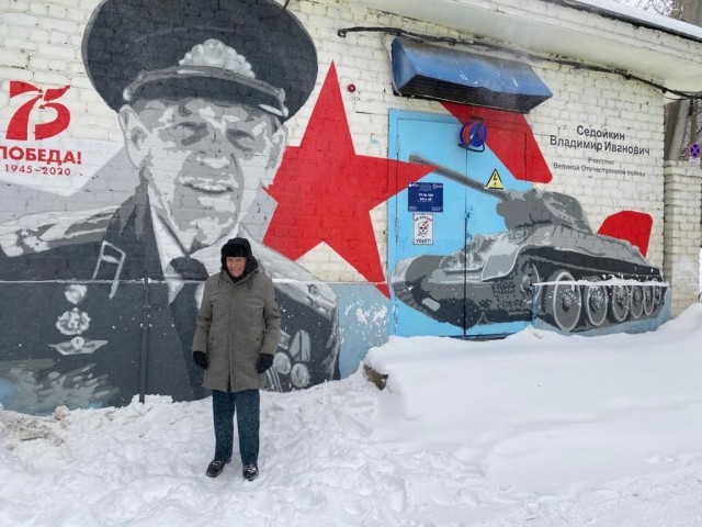 Граффити с портретом участника Великой Отечественной войны появилось на нижегородской трансформаторной подстанции