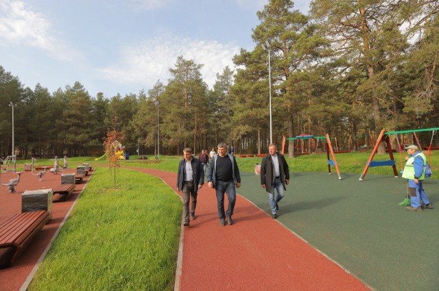 Второй этап благоустройства парка "Утиное озеро" в Дзержинске вступил в финальную стадию