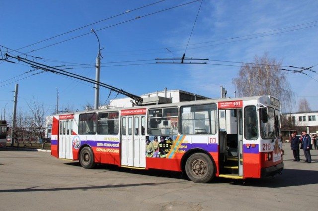 Противопожарный троллейбус появился на улицах Ижевска