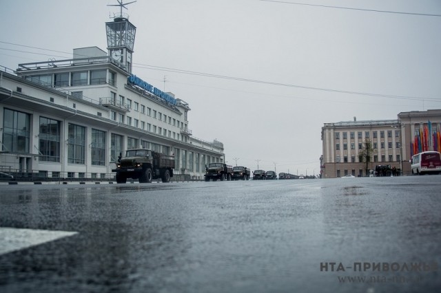 Движение транспорта будет ограничено в центре Нижнего Новгорода в связи с подготовкой военного парада