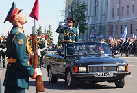 Парад Победы на главной площади Нижнего Новгорода