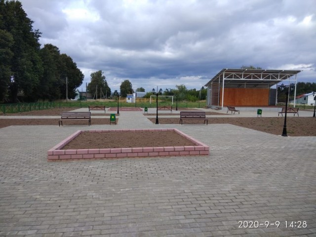 Главная площадь поселка Васильсурк в Воротынском районе обновлена в рамках нижегородского проекта "Вам решать"